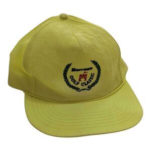 Vintage Barrons Golf Classic Neon Florescent Snapback Hat‎ Baseball Cap